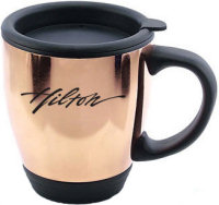 Travel Mugs: 16oz Grand Bronze Bistro Mugs